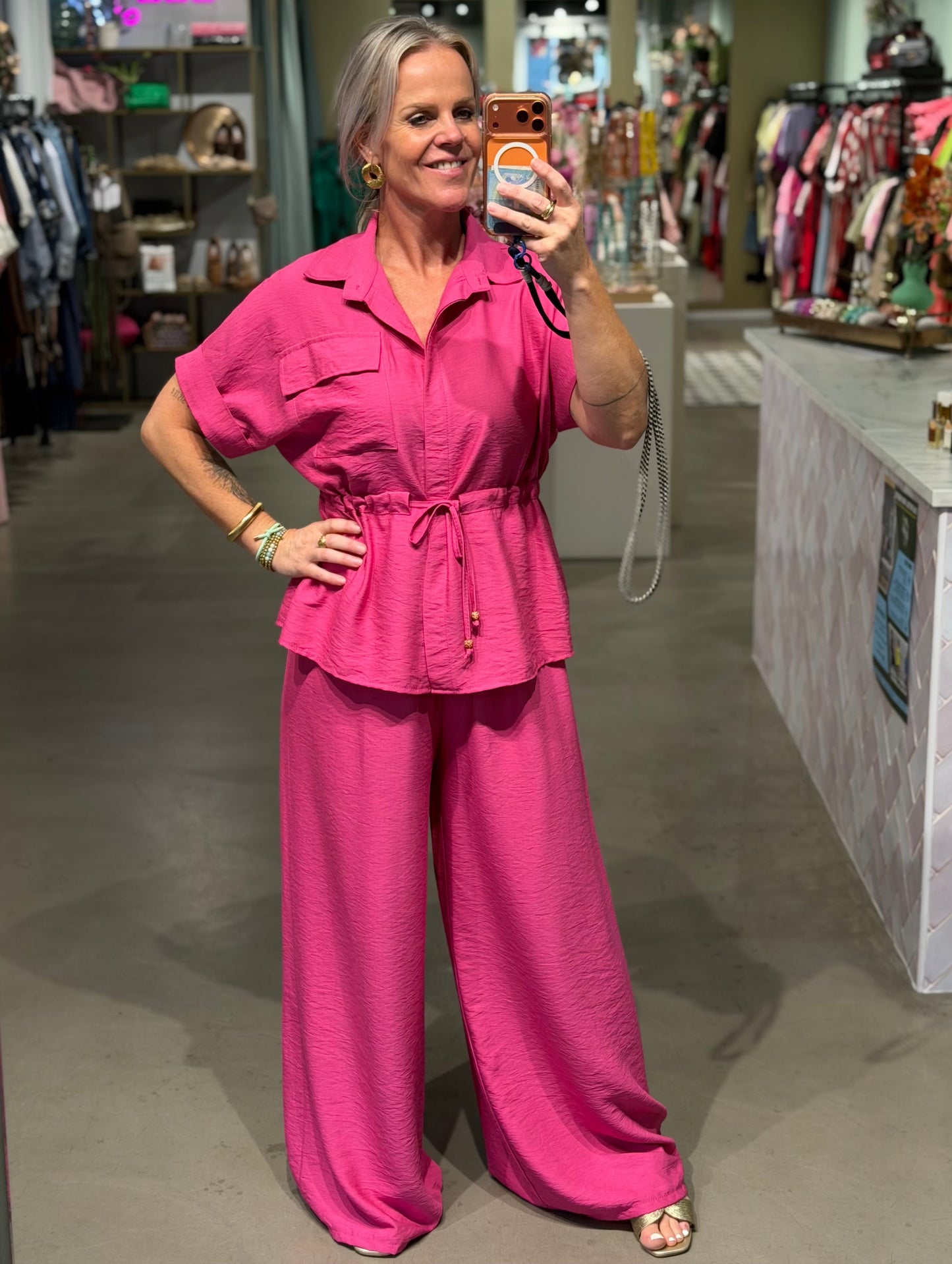 Co-ord set Kim fuchsia