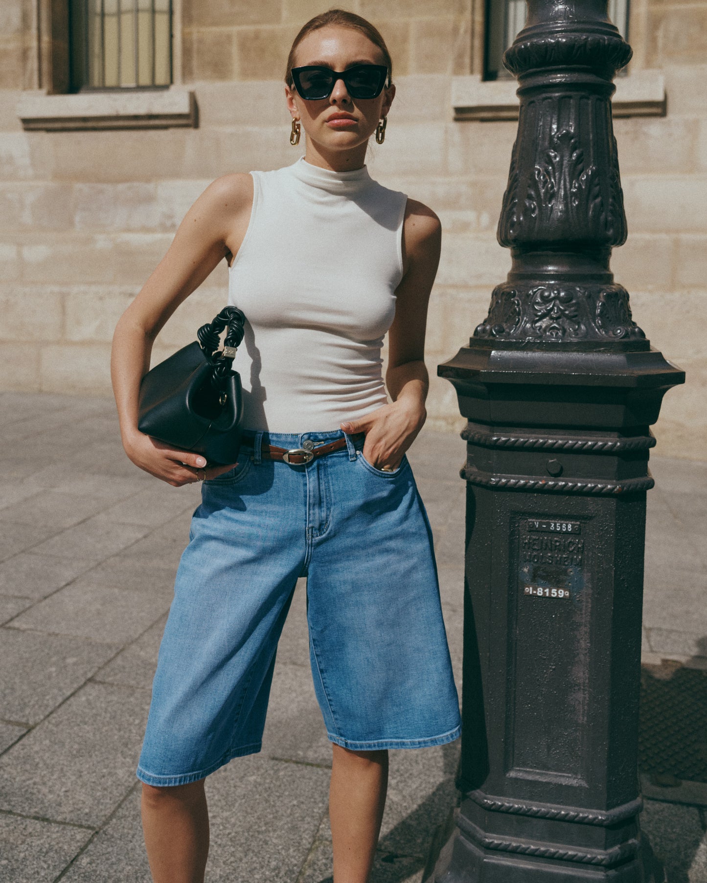 Denim Bermuda blue