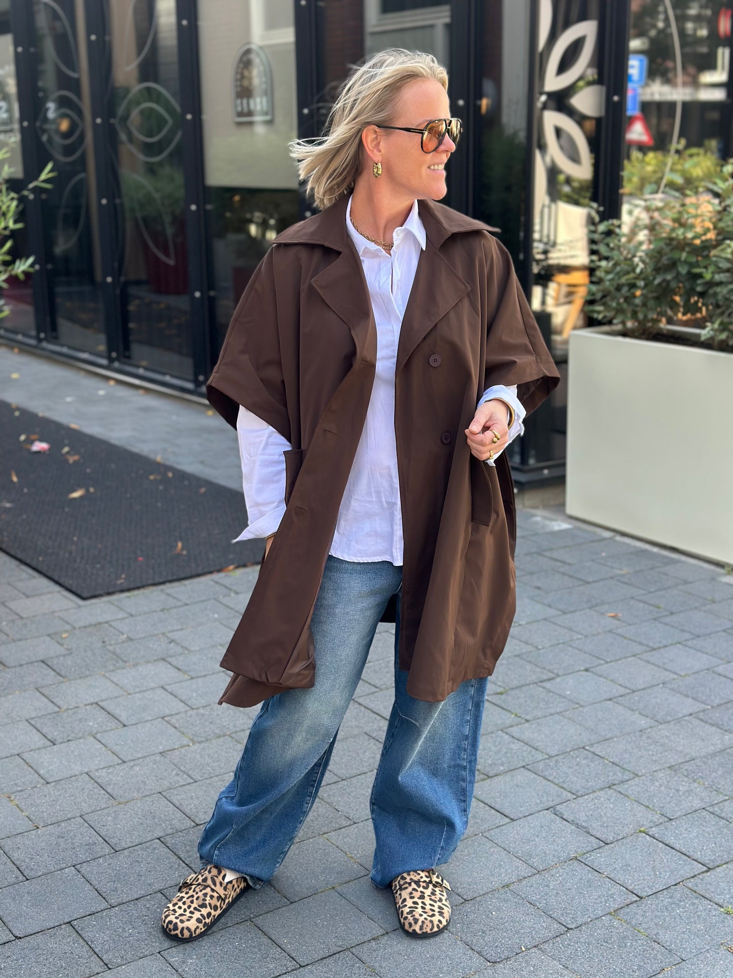 Trenchcoat Hilde bruin