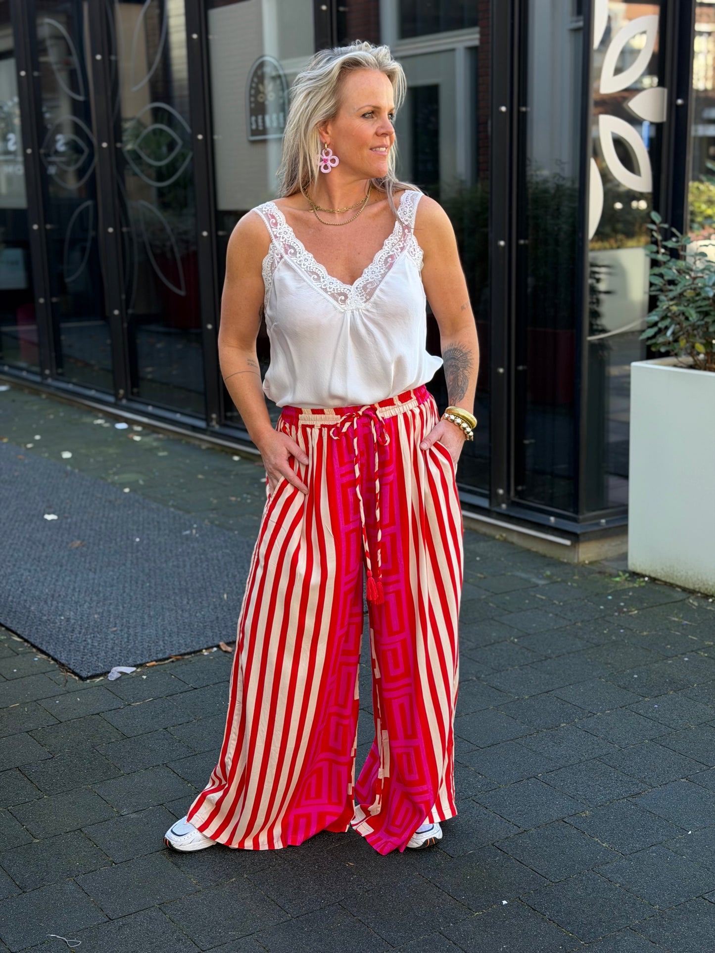 Kimono gold & Silver LOUPINA fuchsia