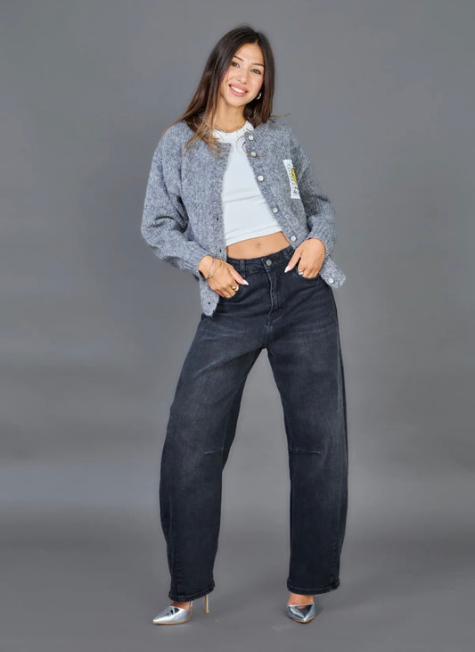 Ana & Lucy - Barrel Jeans antraciet