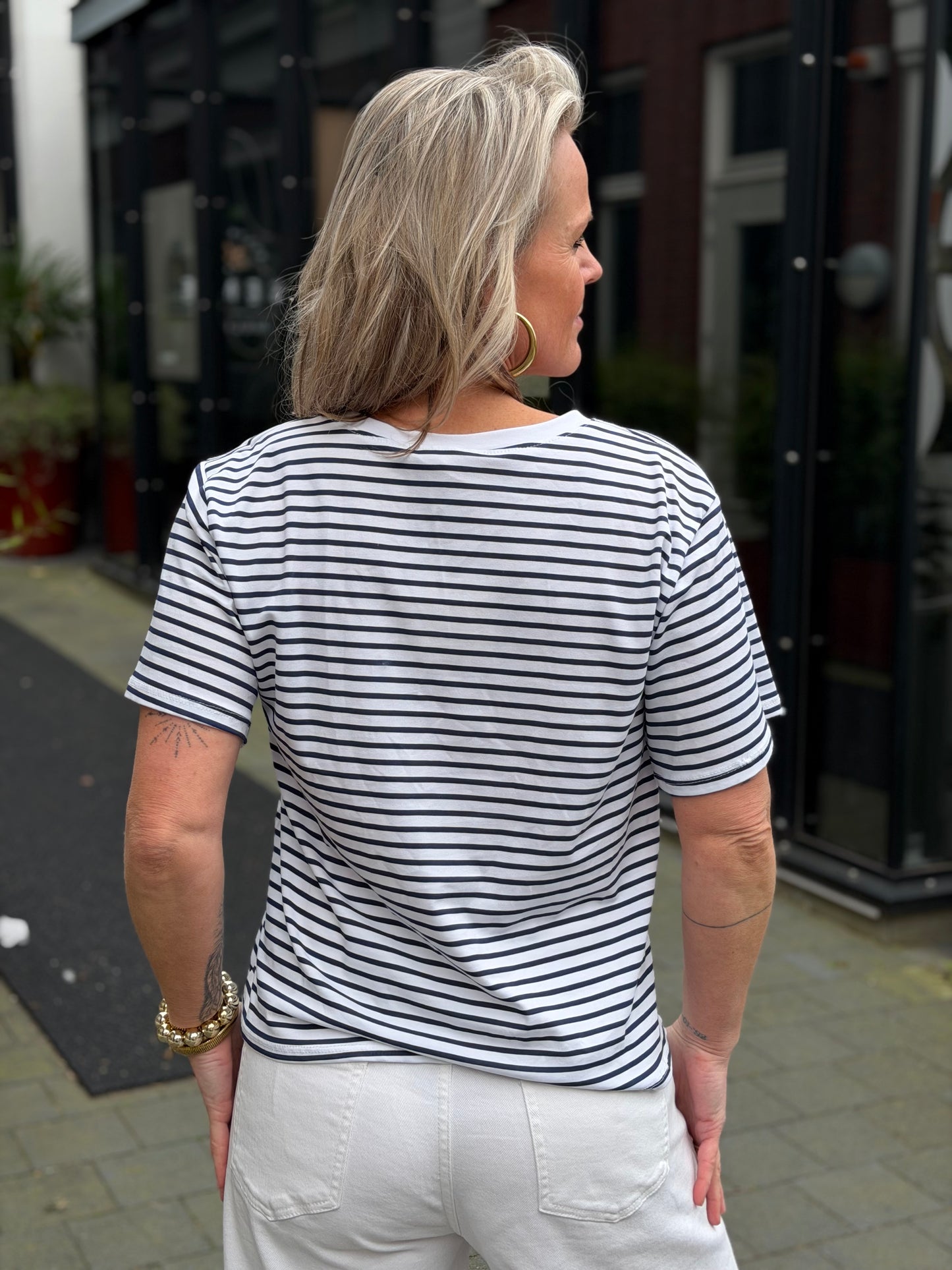 T-shirt Stay wit/navy