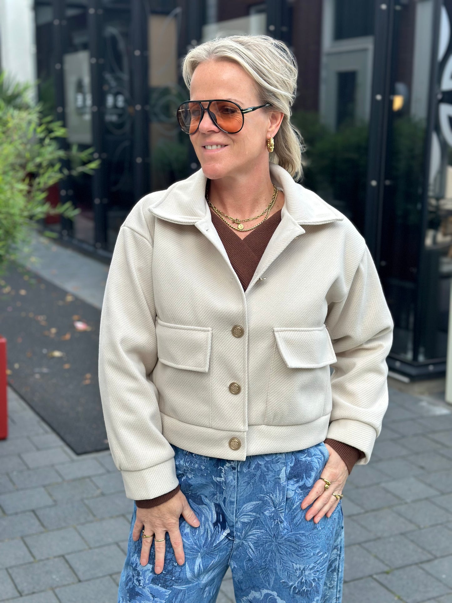 Piloten jacket ecru