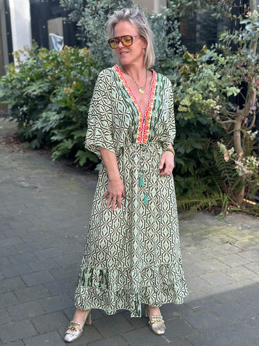 Ibiza Dress groen (grote cupmaat)