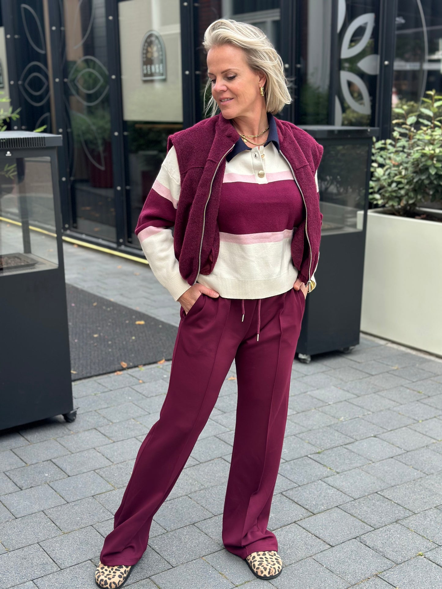 Scubba Sweat broek Bordeaux
