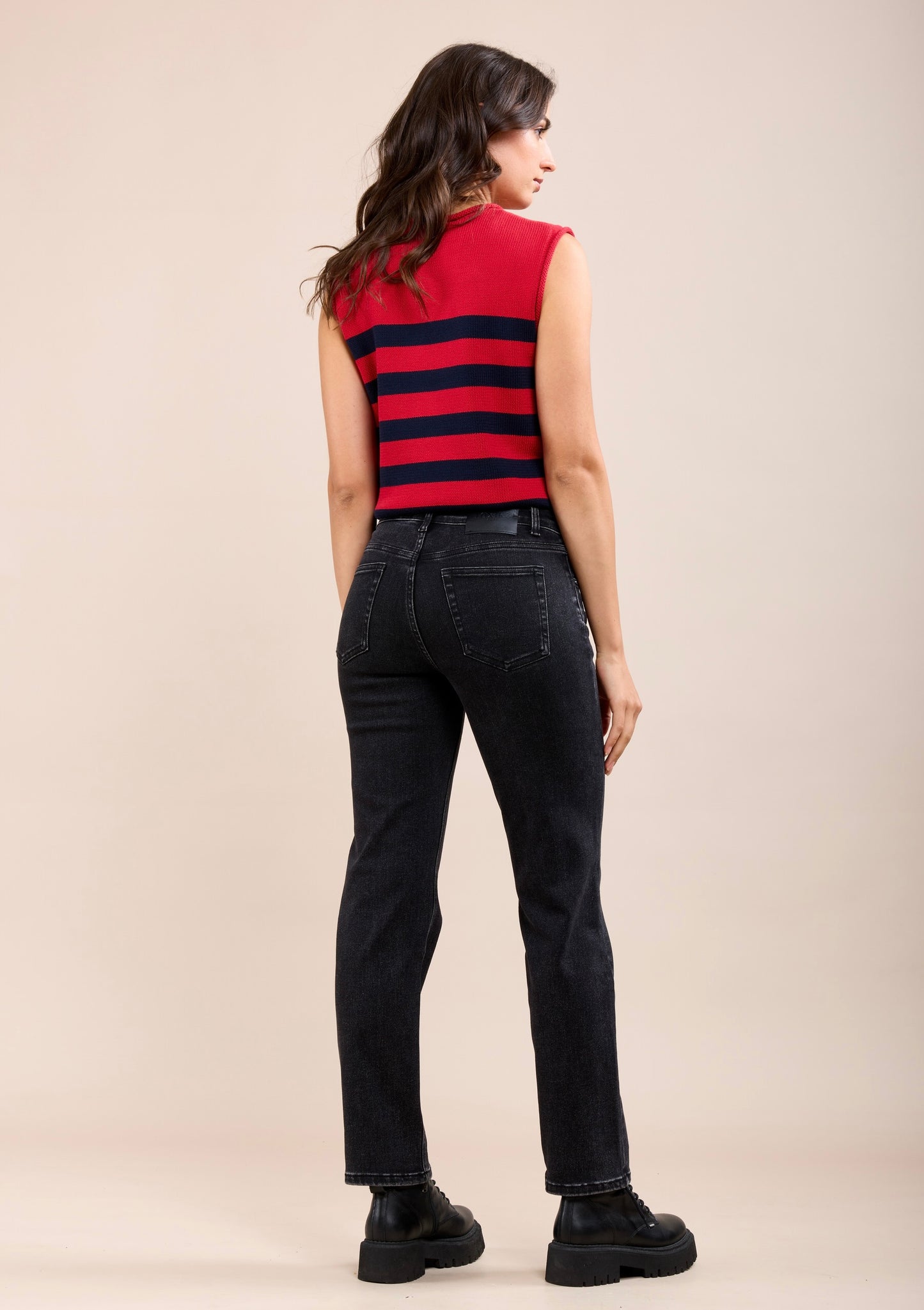 Toxik straight fit jeans 89 donker grijs