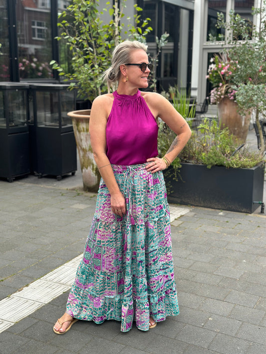 Maxi rok joly paar/aqua