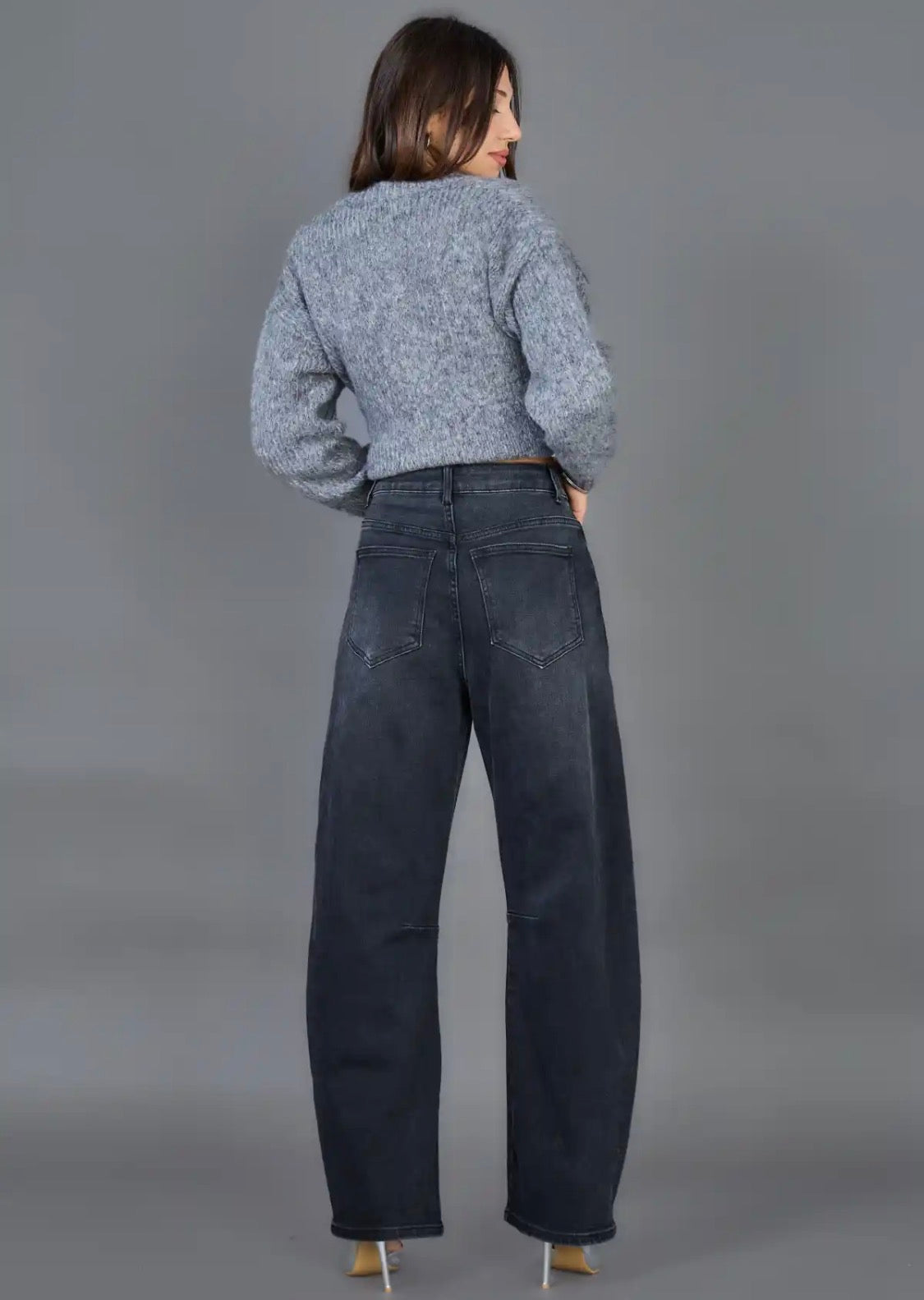 Ana & Lucy - Barrel Jeans antraciet