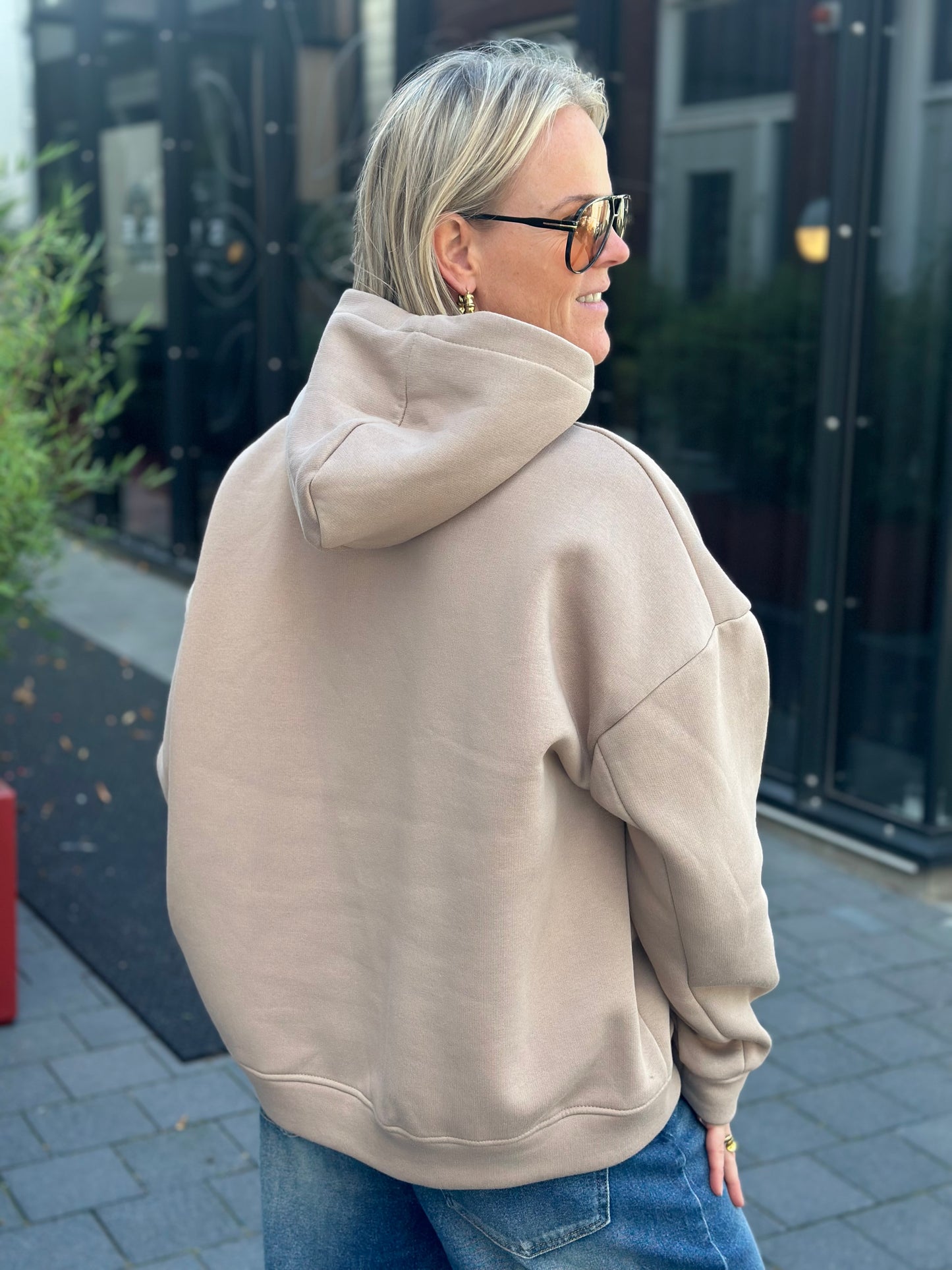 hoodie sweater Je t’aime beige