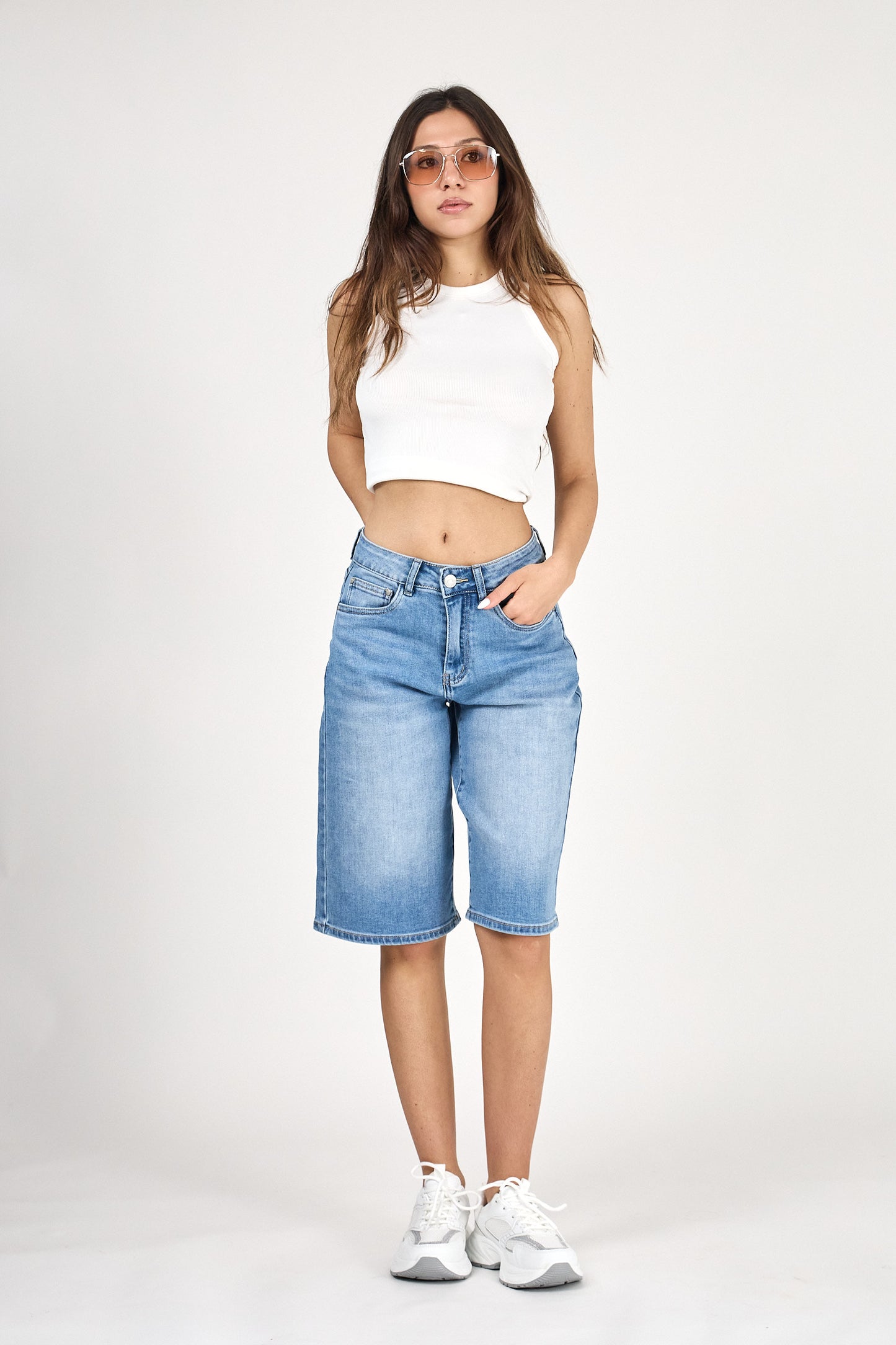Denim Bermuda blue