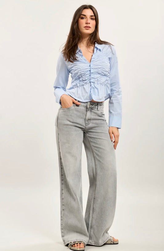 Toxik - Wide leg jeans 80 grey