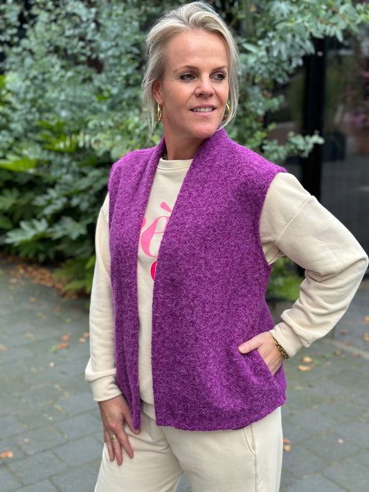 Valerie bodywarmer vivid fuchsia